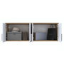 Hanah Home Armario de Pared Nogal y Blanco